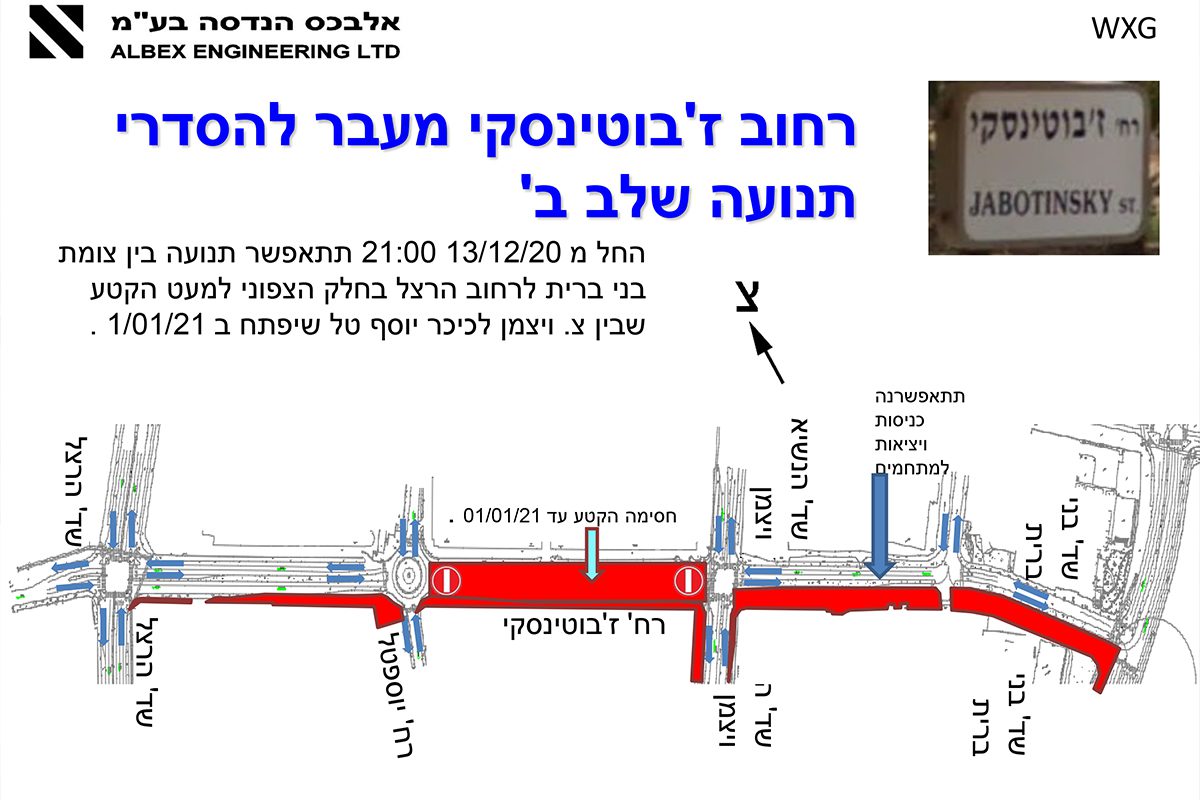 שלב ב' על ציר ז'בוטינסקי