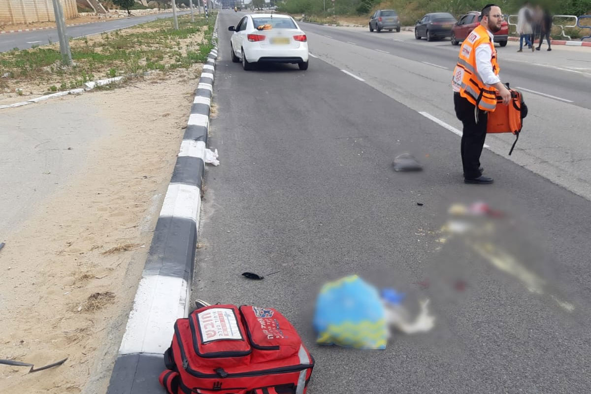 בת 65 שנפצעה קשה בתאונה ברחוב משה סנה באשדוד